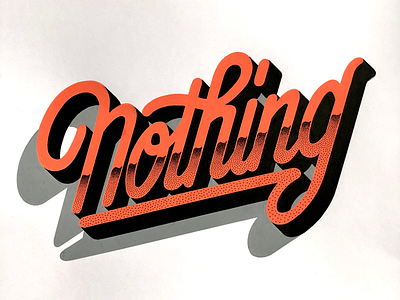 Nothing handlettering lettering logo logotype nothing posca typography