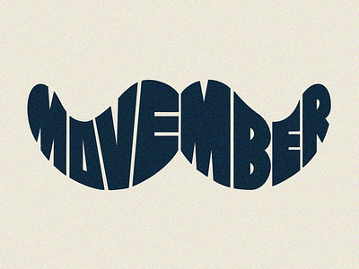 Movember handlettering lettering logo logotype moustache movember typography