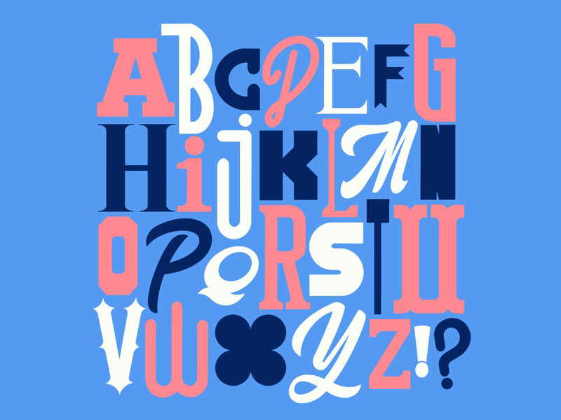 Alphabet 3 letters alphabet procreate handlettering typography lettering