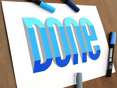 Done done handdrawn handlettering handmade lettering logo posca typography