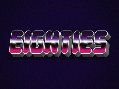 Eighties eighties handlettering lettering logo procreate typography