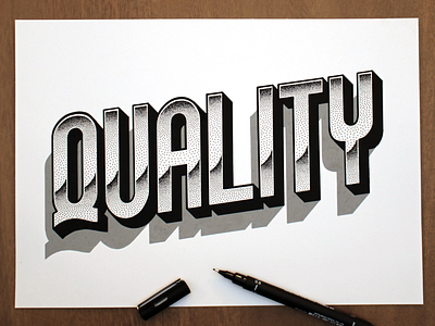 Quality handlettering lettering logo posca quality type typography