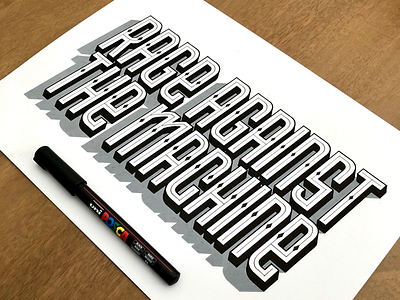 RATM handdrawn handlettering lettering logo ratm type typography