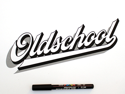 Oldschool handlettering lettering logo oldschool posca script typography vintage