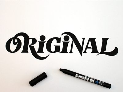 Original bnw handlettering lettering posca serif typography
