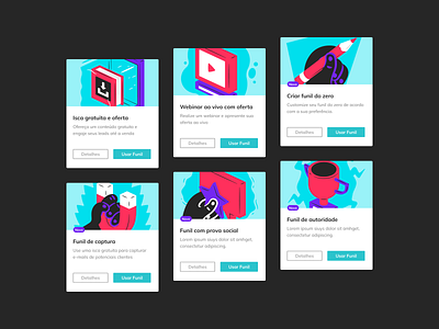 HeroSpark - Cards Ilustrations design illustration ui