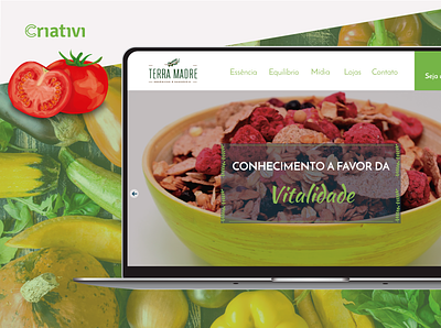 Site Terra Madre Saudáveis design food theme wordpress