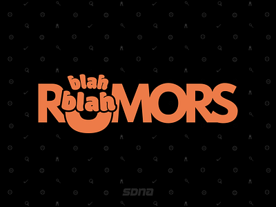 SDNA Rumors Logo athletes design logo news portal rumors sdna sports