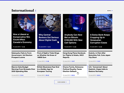 Business Daily International News Category articles business design finance markets news portal stocks ui ux web website