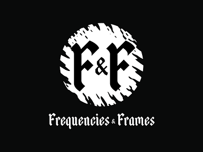 Frequencies & Frames branding design flat logo type typography