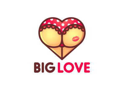 Big love ass happy holiday kiss logo love romance valentine