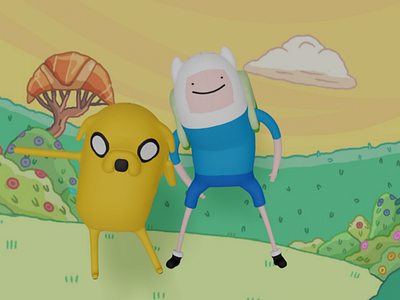 Funtime with Adventure Time. 3d art. adventure time blender