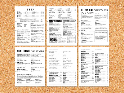 Whiskey Inferno Menu Design latout menu menu design restaurant