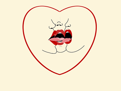Day of Love and Lust girls hand drawn kiss lesbian lgbtq lover lust procreateapp sexy tongue valentines day women women in illustration