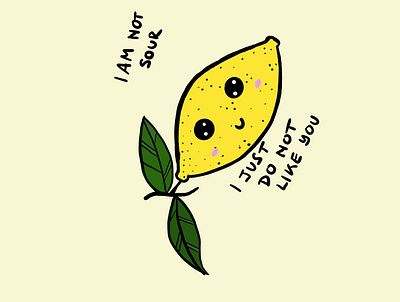 LemonySnitch card card art cartoon cartoon character cartoon illustration cartooning feminine logo fruit funny hand drawn hand lettering handmade kawaii lemon women in illustration yellow