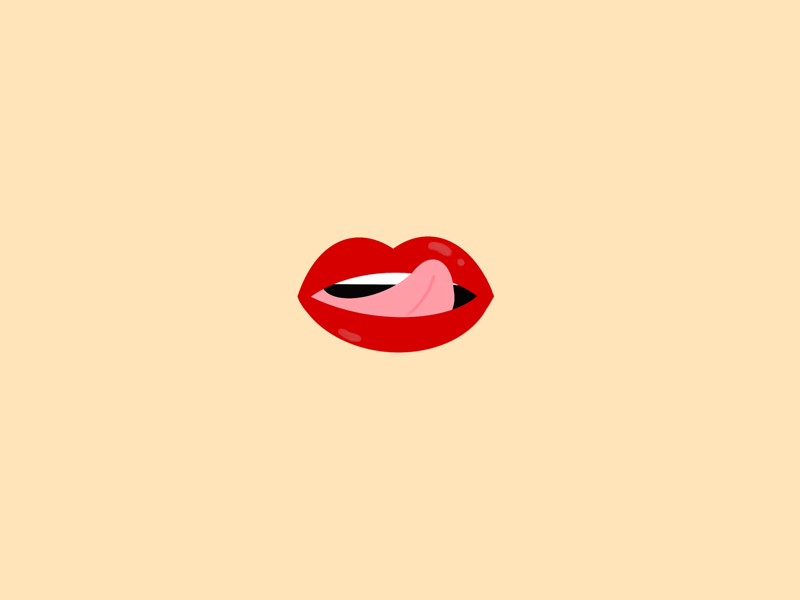 LookingYummy lick women in design card drawing handmade design girl women women in illustration illustration sexy tongue lips mouth