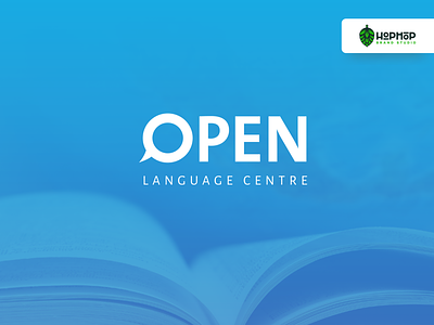 Open Language Centre blue brand branding branding design design language school logo logo design logodesign logotype