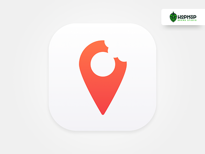 Bite Point | App Icon app app icon design app icon designers app icons delivery app food food app foodie icon pin