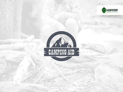 Camping Aid brand branding branding design camping camping. aid design logo logo design logodesign logotype mountain mountains
