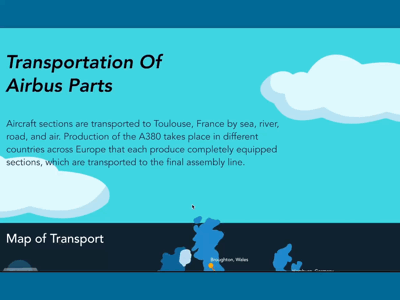 Airbus Transportation animation illustration infographic invision