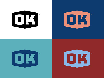 The Okie Brand badge branding identity logo mark monogram ok okie oklahoma
