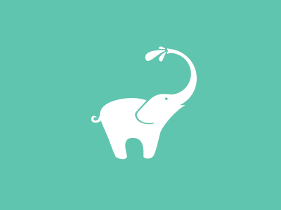 Sweet Elephant animal elephant logo mark