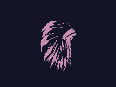 Headdress logo feather feathers headdress indian logo mark