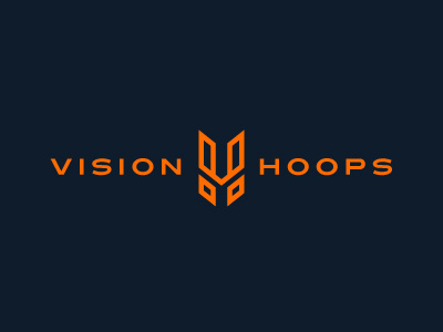 Vision Hoops basketball brand h hoops line logo sports v vision