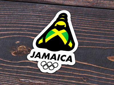 Quick fun bobsled jamaica mockup mule olympic olympics playoff sport sports sticker