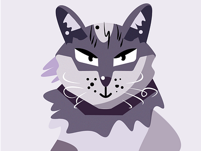 HOMELESS CAT design illustration vector