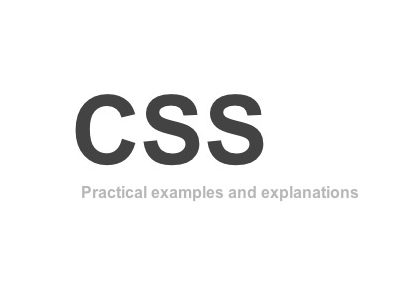 CSS. Practical examples and explanations arial css document