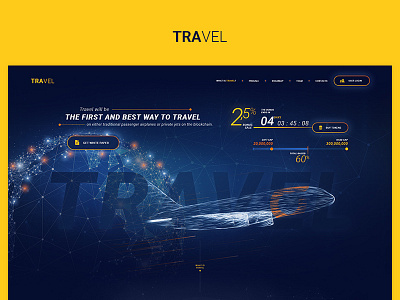 Travel Crypto app blue case study design fun project redesign ui ux web website yellow