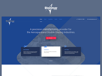 Stanmar blue design project redesign ui ux web website