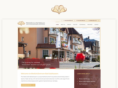 Medizin Zentrum blue case study design photoshop project redesign ui ux web website yellow