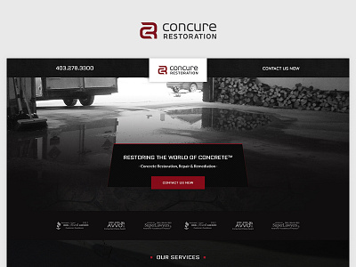 Concure Restoration app case study deep design photoshop project redesign ui ux web website