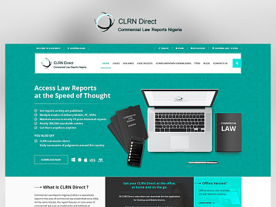 CLRN Direct app blue case study design fun green photoshop project redesign ui ux web website