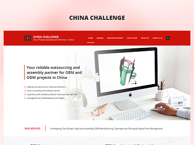 China Challenge app case study design fun photoshop project red redesign ui ux web website