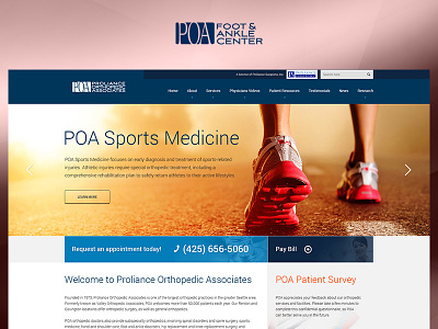 POA blue case study design fun photoshop project redesign ui ux web website yellow
