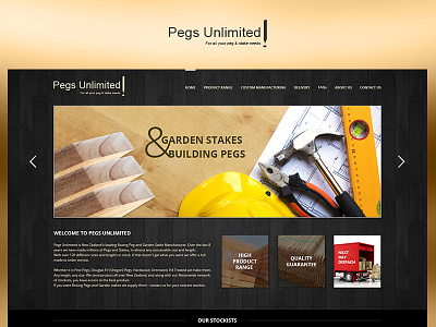 Pegs Unlimited case study design fun photoshop project redesign ui ux web website