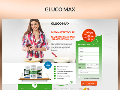 Gluco Max case study design fun photoshop project redesign ui ux web website