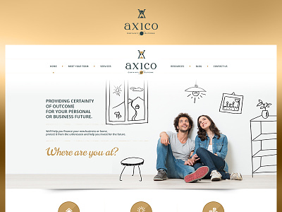 Axico case study design fun photoshop project redesign ui ux web website