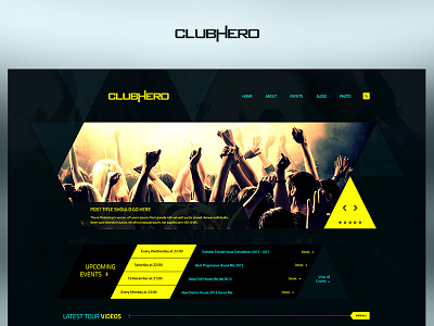 Clubhero case study design fun photoshop project redesign ui ux web website