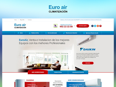 Euro Air case study design fun photoshop project redesign ui ux web website