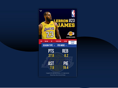 UI NBA Stats adobe illustrator app art colors design illustration illustrator nba nbaui ui uidesign vector visual visual art