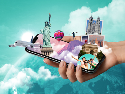 Travel City animated branding facebook facebook cover gif graphic design instagram motion poster print design social app social media social network travel travel agency ui