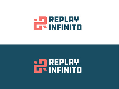 Replay Infinito Podcast Logo branding design icon infinite infiniteloop logo modern podcast vector