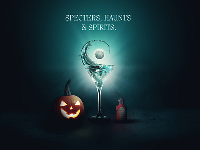 Halloween Ad Photo Manipulation