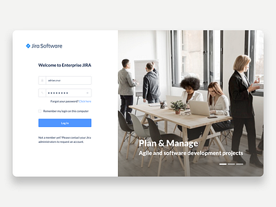 Jira Enterprise - Login Redesign