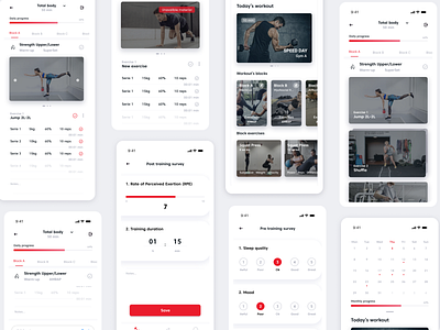 Solo Performance - Mobile App athlete block exercise exercise figma high performance athlete mobile app design ui design workout