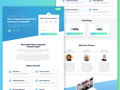 NLP Webinar Landing Page